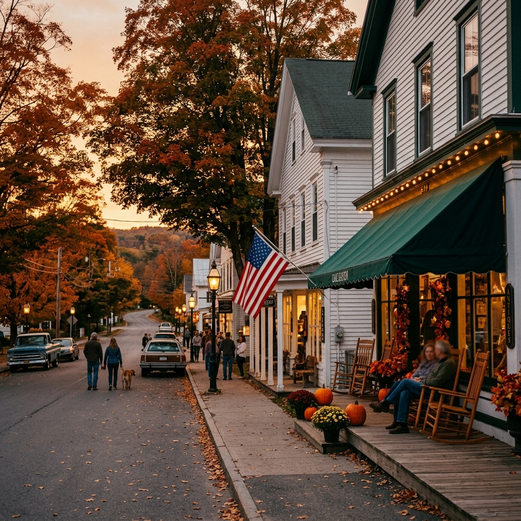 A Slow Autumn Weekend: Porch Mornings and Main Street Walks