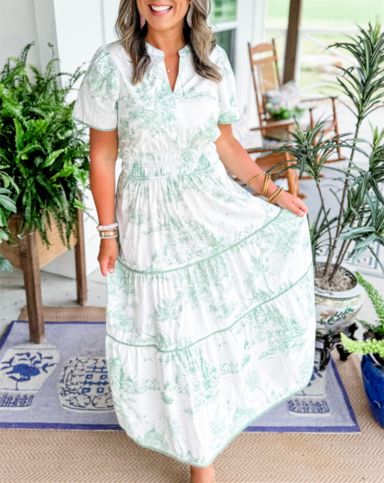 Camille | Fall Wedding Guest Maxi Dress
