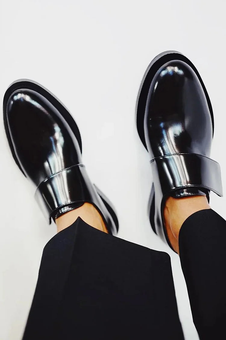 Harleigh | Women's Strap Loafers - Black - Image 2