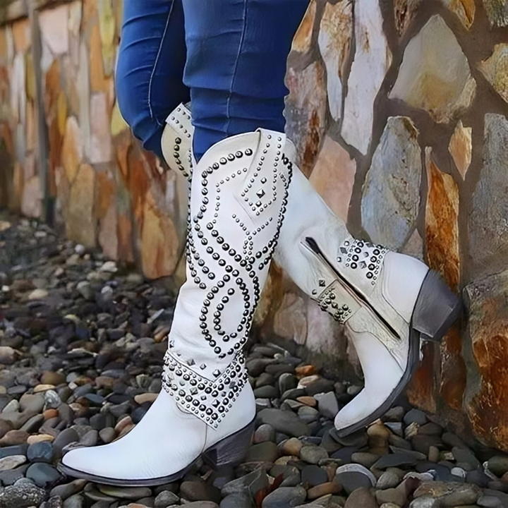 Axela | Western Knee-High Boots