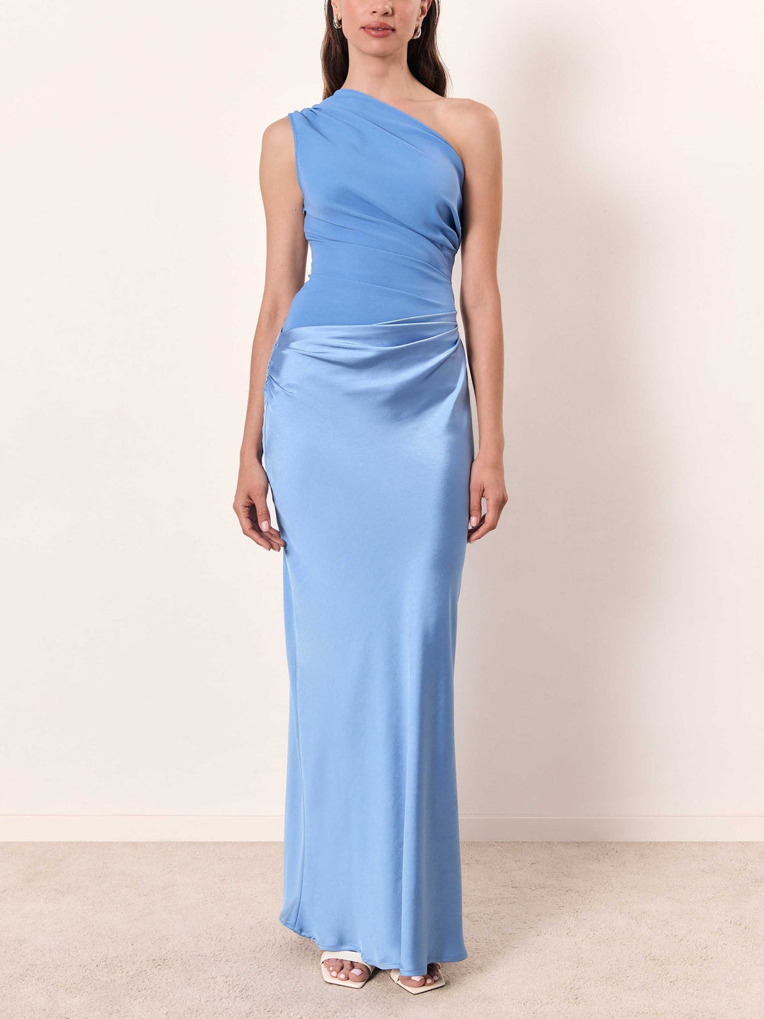 Anita | Fall Wedding Guest Pleated Maxi Dress