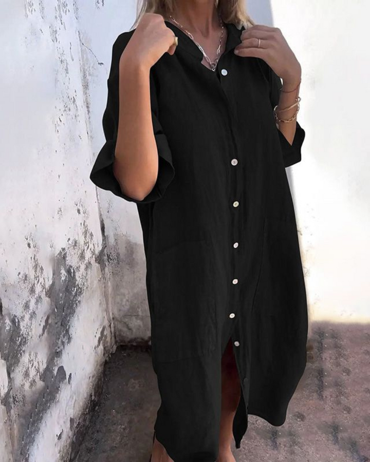 Valerie | Boho Shirt Dress
