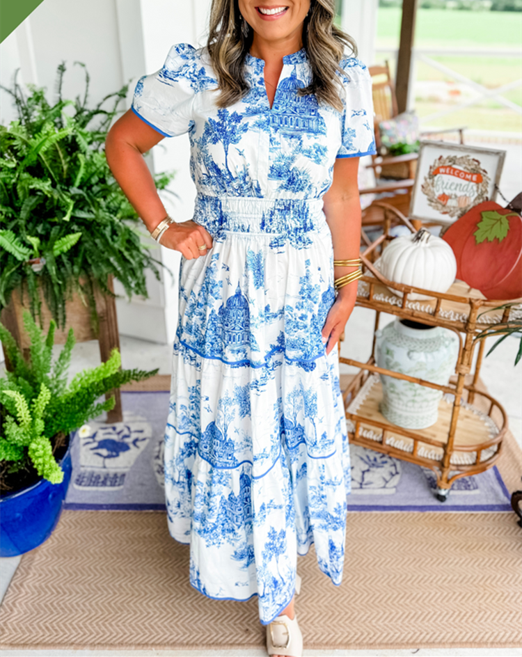 Camille | Fall Wedding Guest Maxi Dress