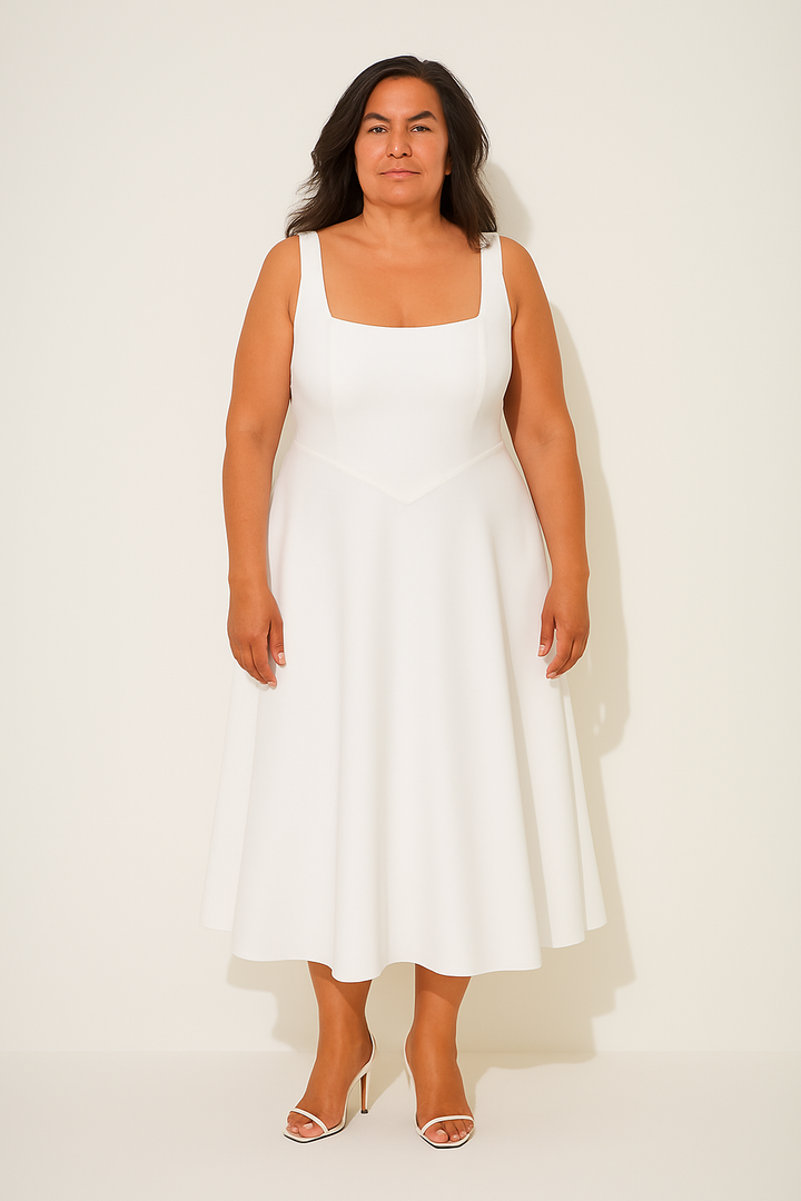 Angela | Timeless Flowy Midi Dress