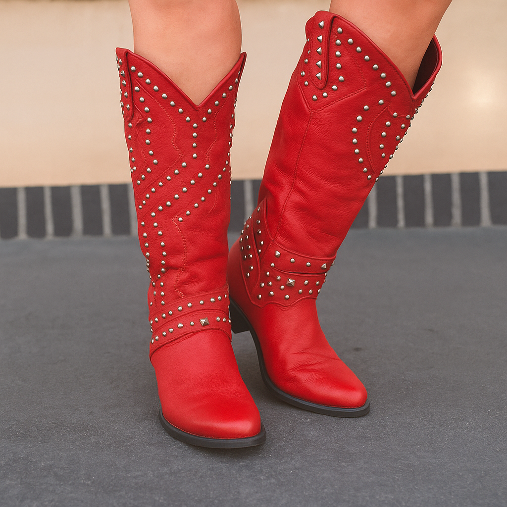 Axela | Western Knee-High Boots