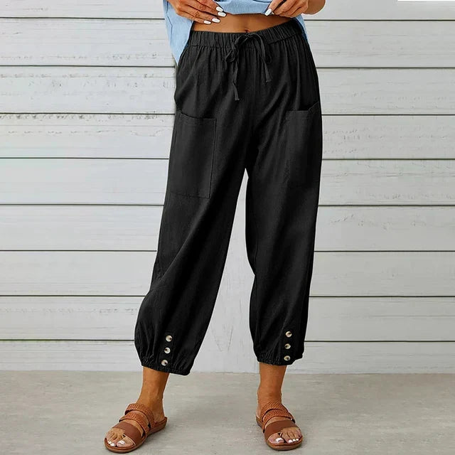 Tabitha | Women's High Waist Wide Leg Pants - Image 2