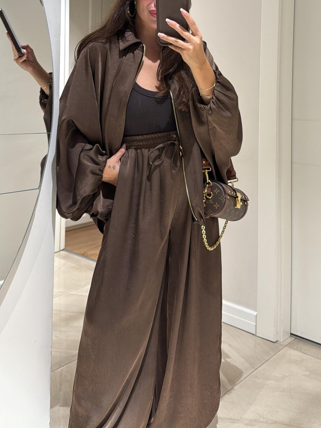 Maribel | Jacket + Drawstring Pants Casual Two-piece Suit