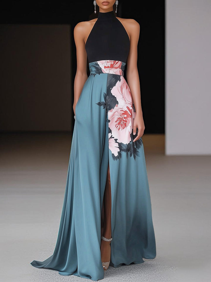 Janelle | Fall Wedding Guest A -Line Maxi Dress