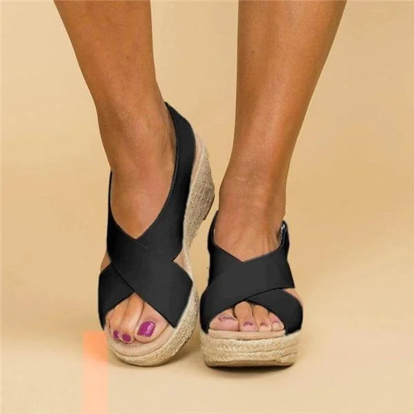 Araminta | Women's Espadrille Wedge Sandals - Image 1