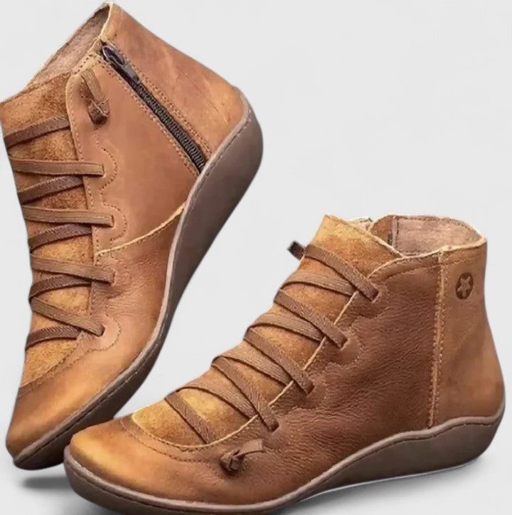 Brenwara | Women's Lace-Up Ankle Boots - Image 1