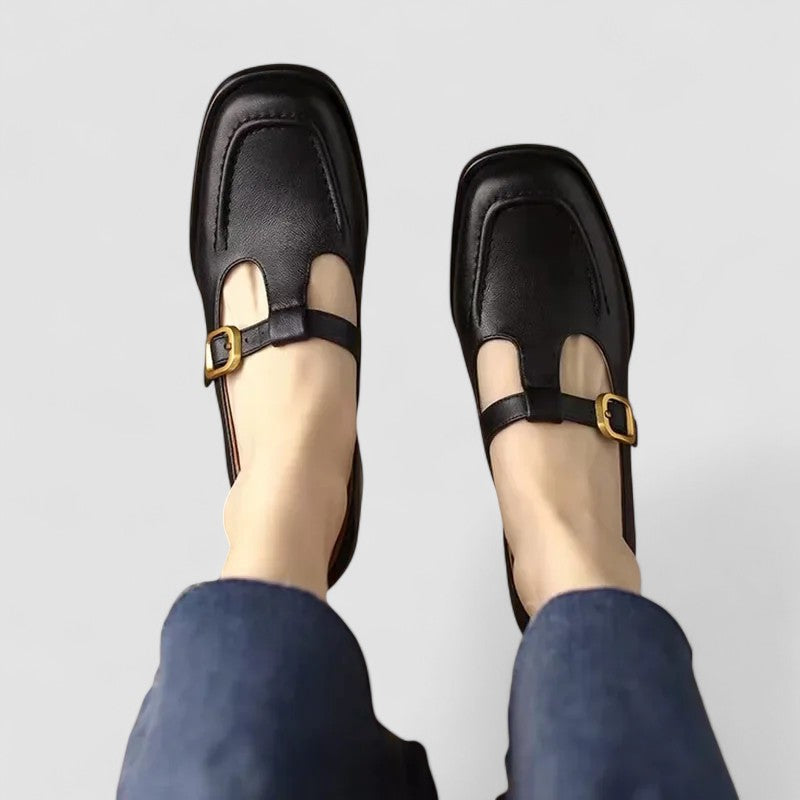 Celestia | Women's T-Strap Mary Jane Flats - Image 2