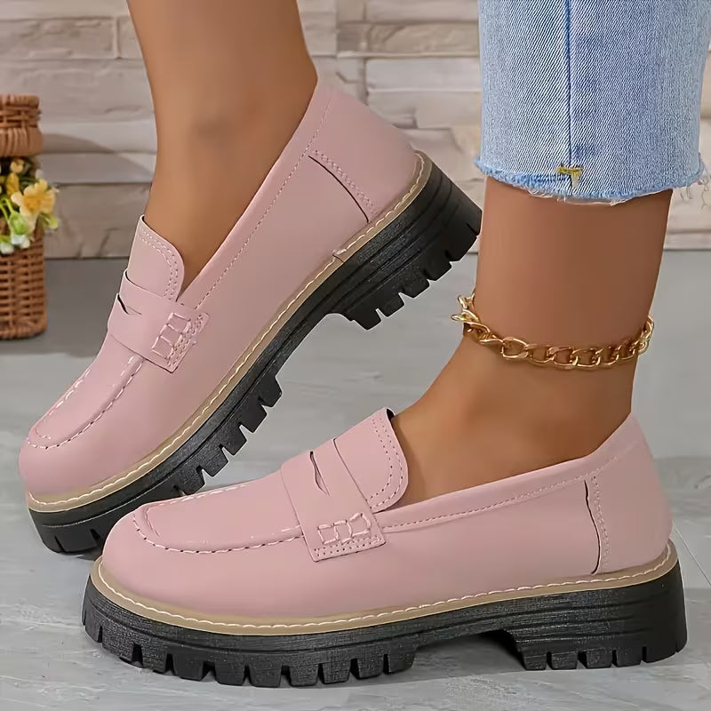 Thalia | Women's Chunky Platform Loafers - Image 2