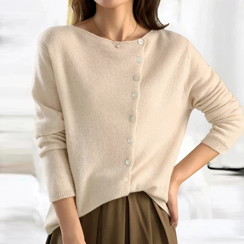 Cordwenna | Women's Long Sleeve Button Up Cardigan - Image 2