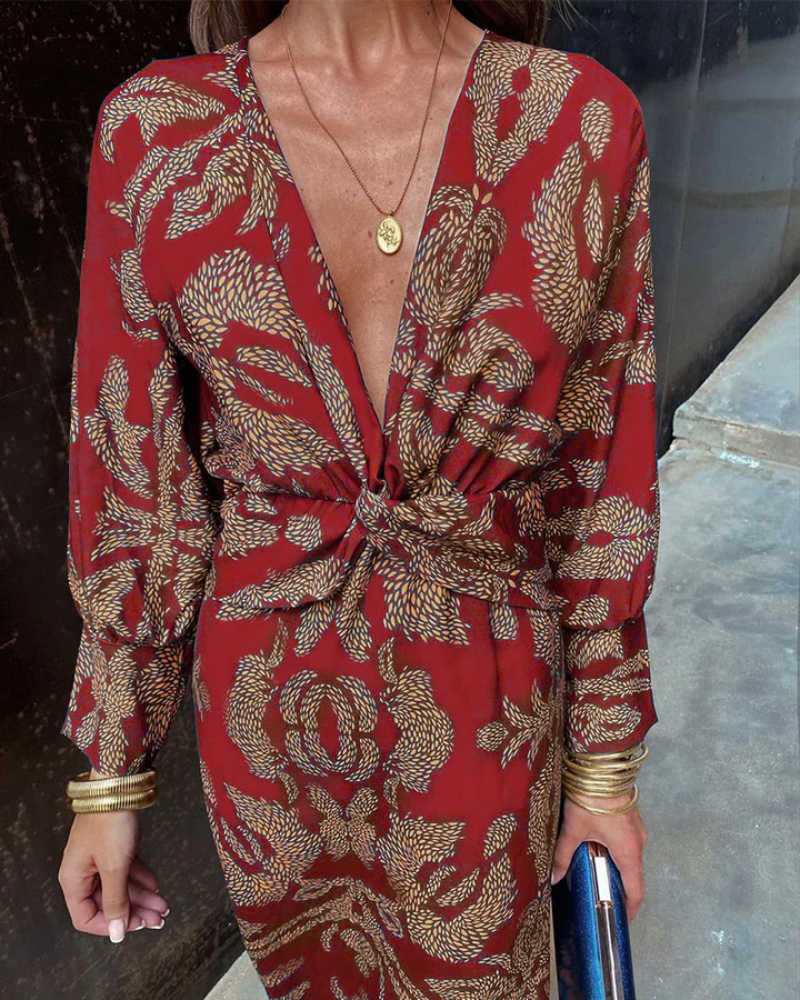 Julie | Fall Wedding Guest Maxi Dress