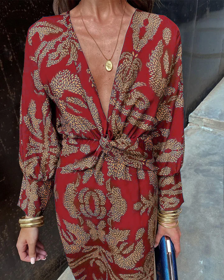 Julie | Fall Wedding Guest Maxi Dress