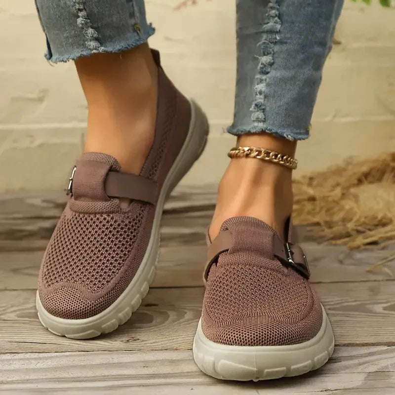 Francesca | Women's Mary Jane Comfort Shoes - Beige - Image 2