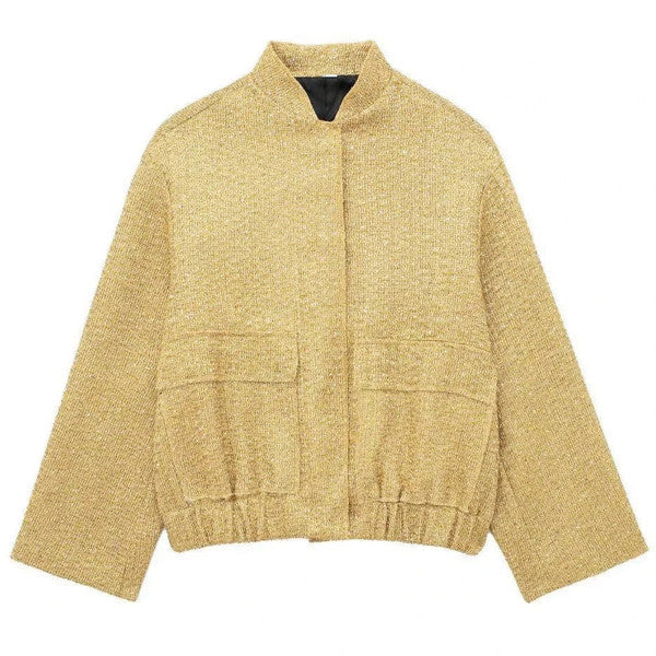 Halvindelle | Women's Sequin Tweed Jacket - Image 2
