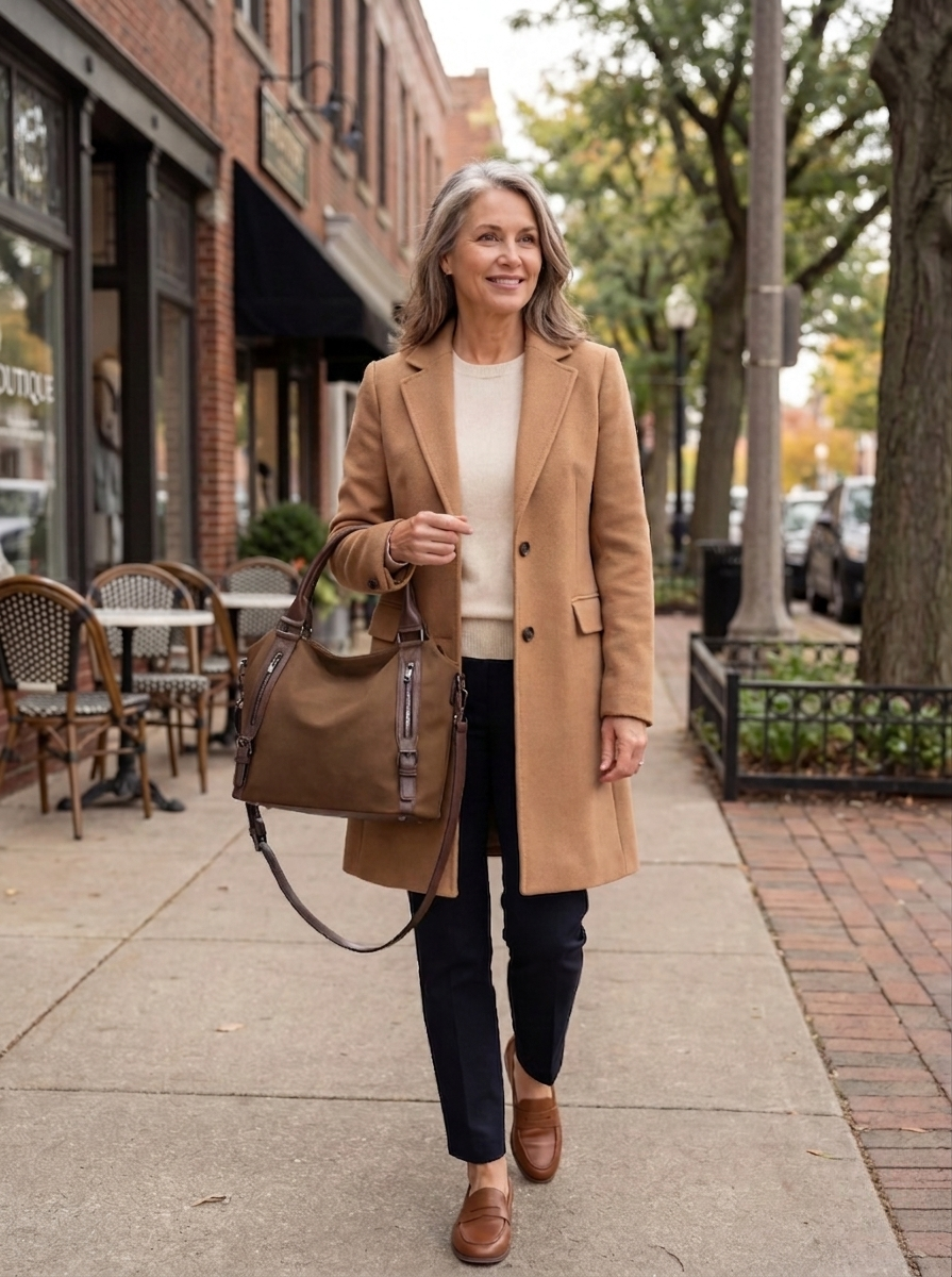 Kira | Women's Brown Shoulder Tote Bag - Brown - Image 2