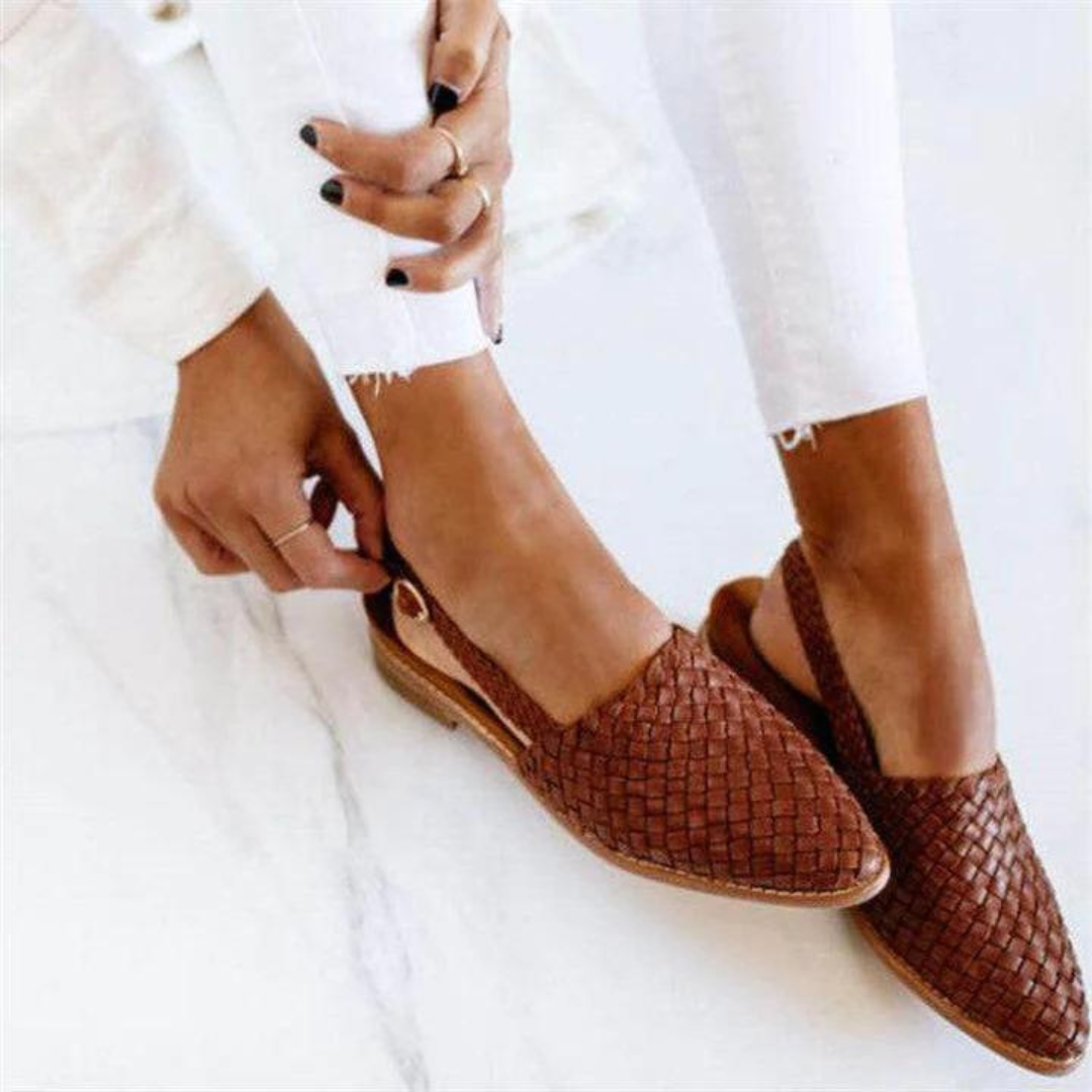 Lunaria | Women's Woven Ballet Flat - Image 1
