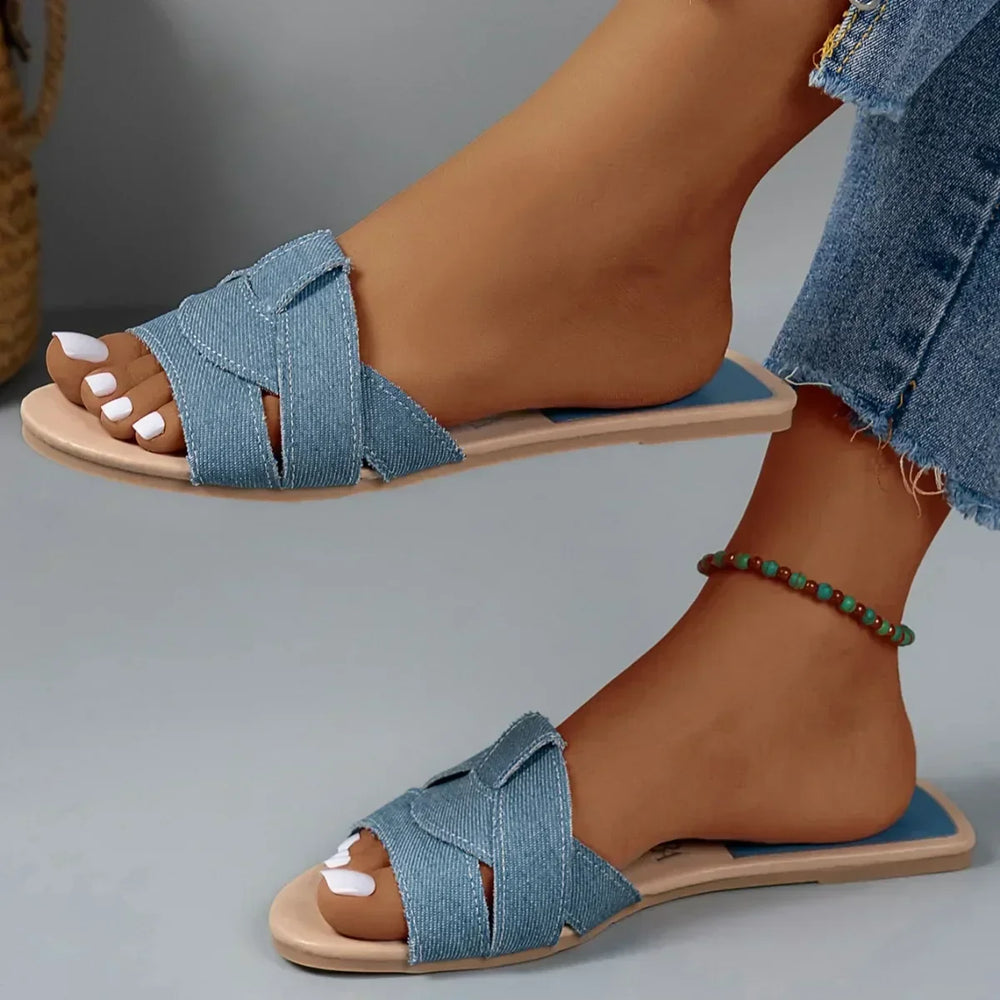 Nerissa | Women's Braided Slide Sandals - Image 2