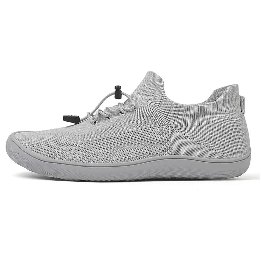 Riordan | Women's Knit Barefoot Sneaker Low Top - Light Grey - Image 2