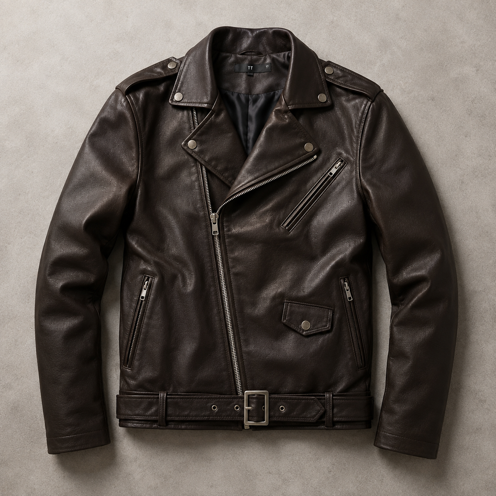 Romelle | Women's Leather Moto Jacket - Image 2