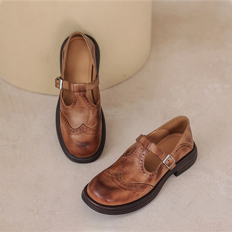 Scarlett | Women's Brown Mary Jane Shoes - Image 2