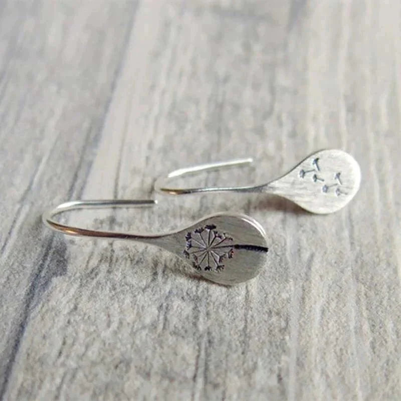 Dandelia | Sterling Silver Dandelion Earrings