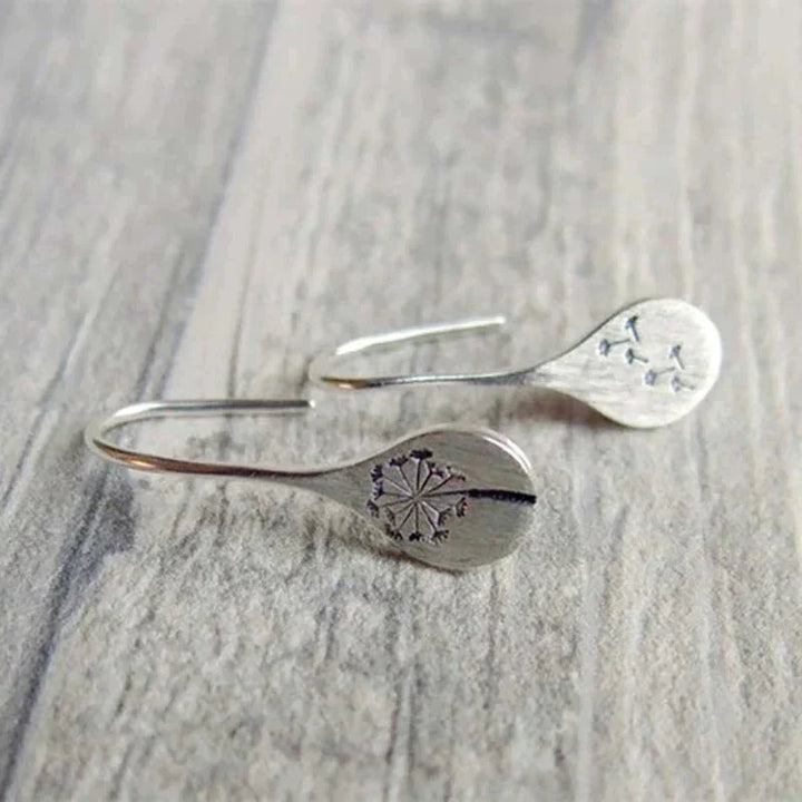 Dandelia | Sterling Silver Dandelion Earrings