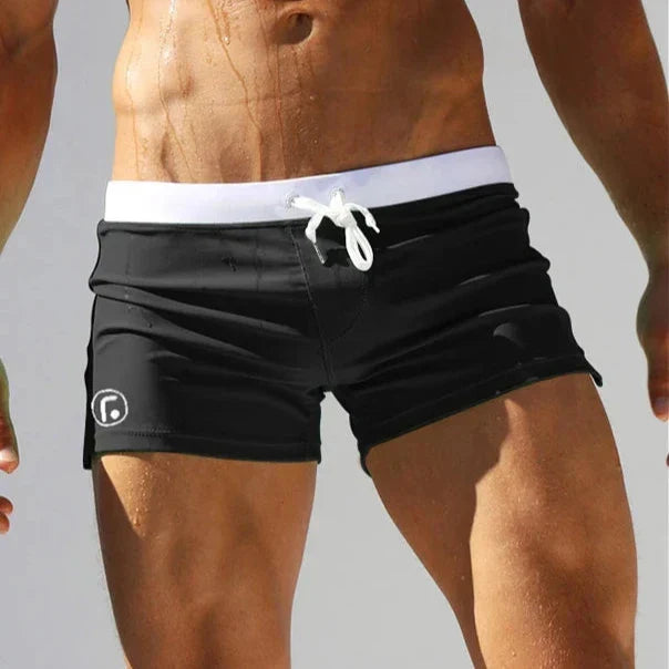 Varro | Men's Quick-Dry Swim Shorts with Zip Pocket - Navy - Image 2